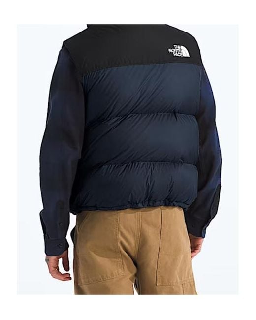 The North Face Blue 1996 Retro Nuptse Puffer Gilet for men