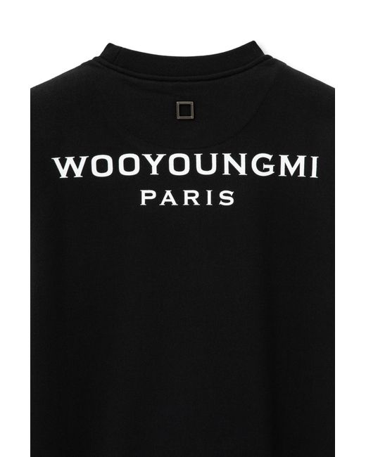 Wooyoungmi Black Back Logo Sweatshirt