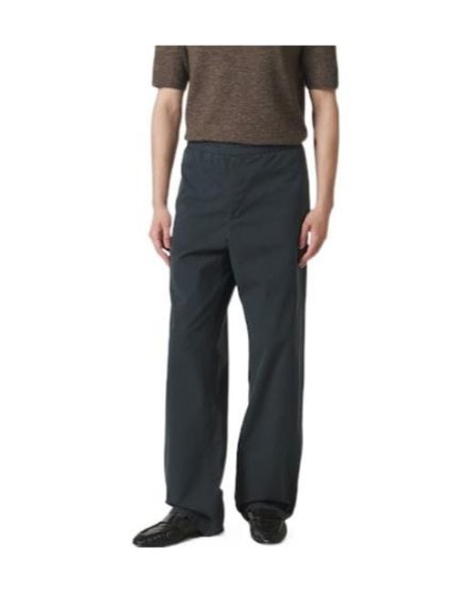The Row Gray Cotton Straight Pants for men