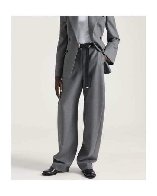 Givenchy Gray Cocoon Tailored Pants