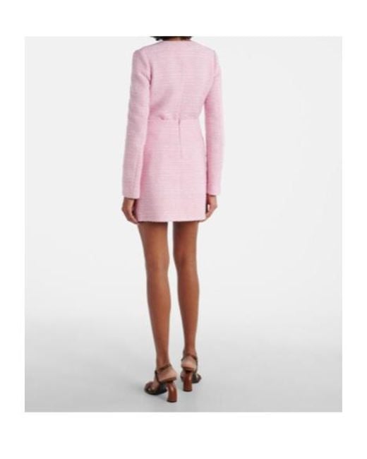 Giambattista Valli Pink Tweed Miniskirt