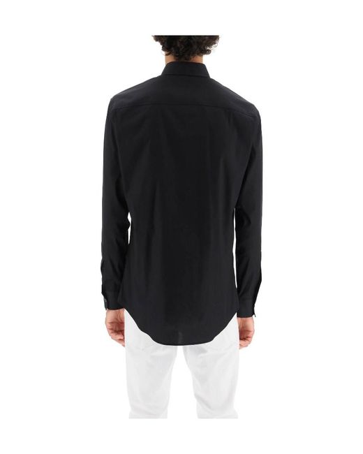DSquared² Blue Logo Printed Long Sleeved Shirt for men