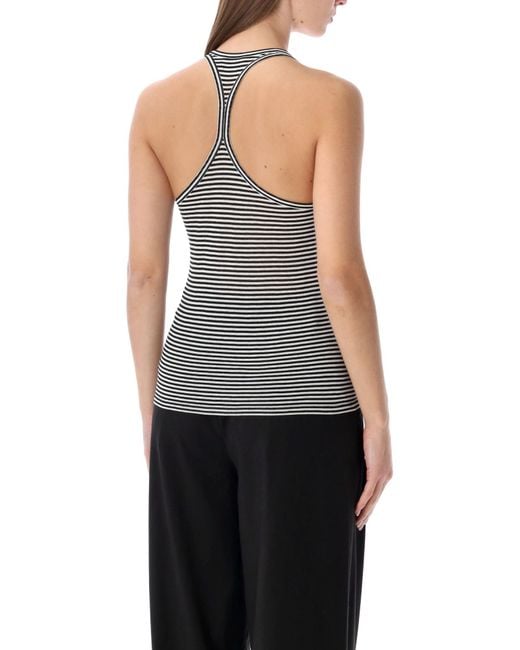 Tom Ford Blue Striped Racerback Top