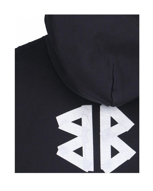 Balenciaga Blue New Tape Type Vintage Effect Hoodie
