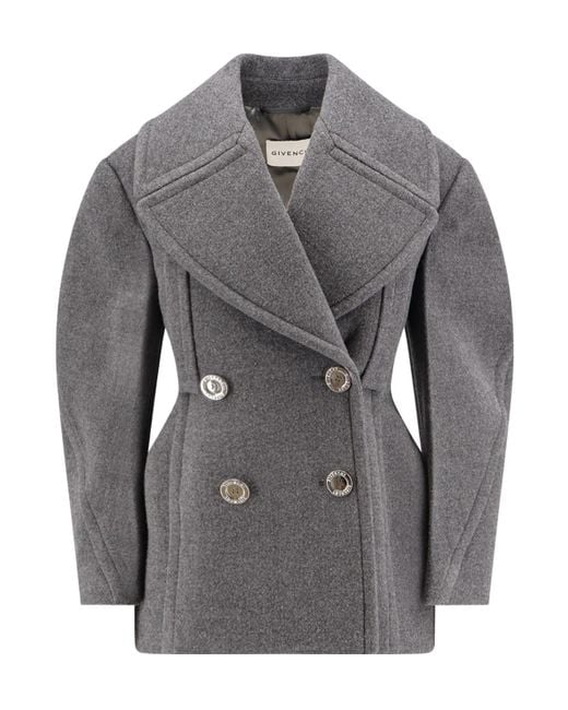 Givenchy Gray Double-Breasted Jacket