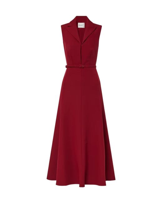 Roland Mouret Red Sleeveless Dress