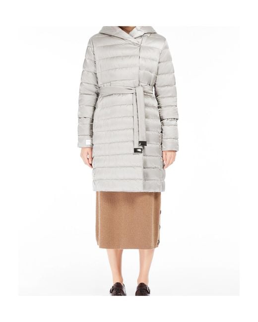 Max Mara Gray Reversible Down Jacket