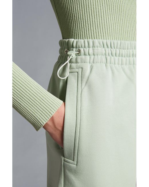 Moncler Green Logo Shorts