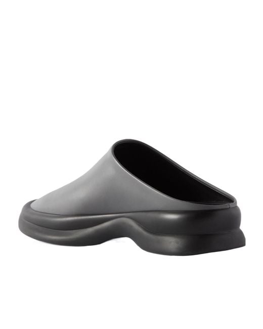 The Row Brown Town Leather Clogs