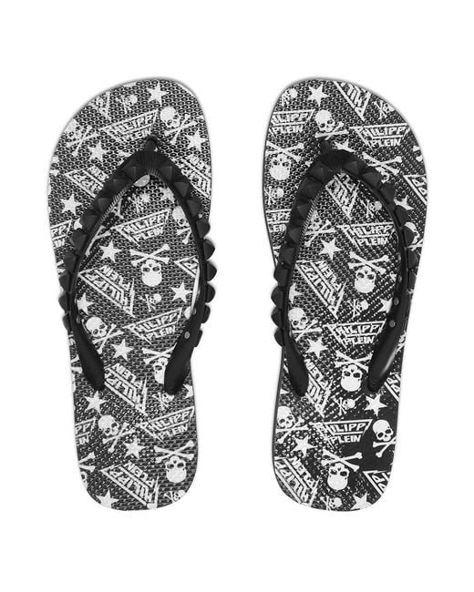 Philipp Plein Multicolor Pattern Printed Sandals for men