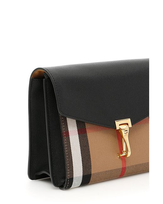Burberry Black House Check 'Clamshell Oblique Span Bag