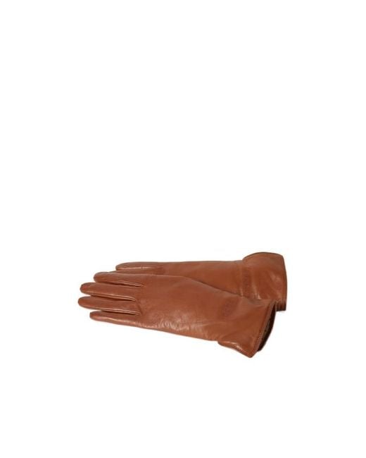 Gucci Brown Full Finger Gloves