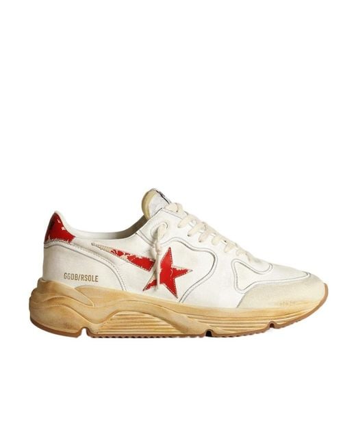 Golden Goose Deluxe Brand Pink Logo Casual Sports Shoes for men
