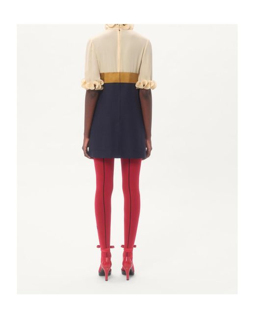 【送関込】VALENTINO☆Crepe de chine and viscose short dress Crepe De Chine And Viscose Short Dress for Woman in Provence