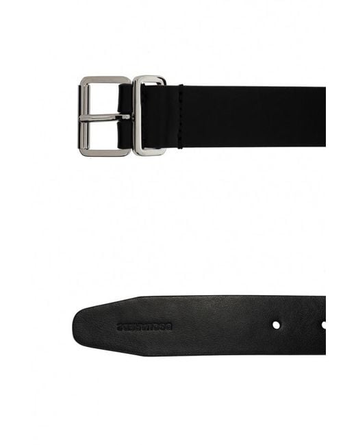 DSquared² White Logo-Embossed Buckle Belt for men