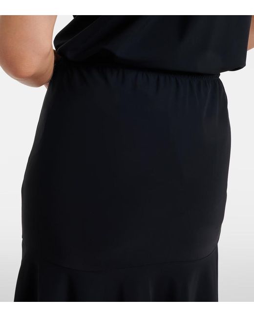 Dorothee Schumacher Black Modern Flow Tiered Midi Skirt