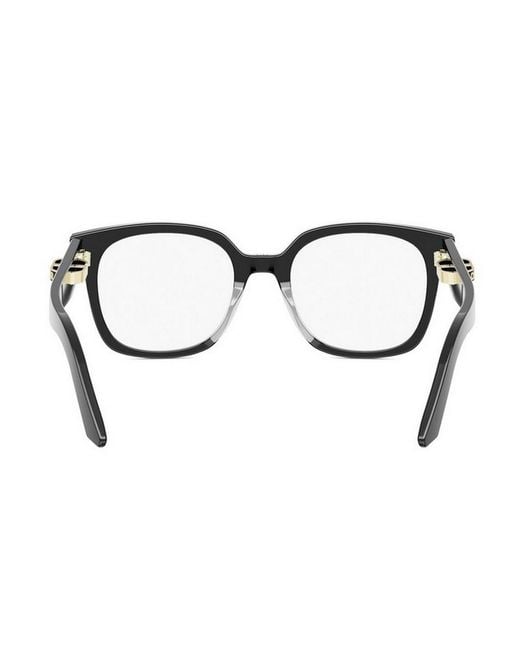Dior White Eyewear Square Frame Glasses