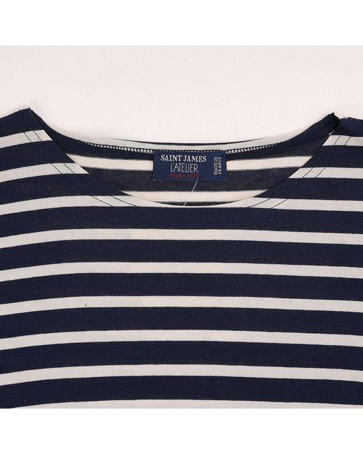 Saint James Blue Striped T-Shirt