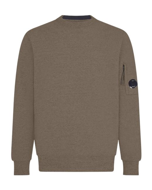 C P Company Gray Lens Crew-Neck Sweatshirt for men