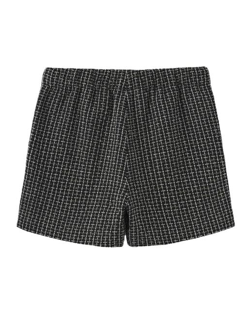 Marissa Chiara Black Logo Webbing Shorts