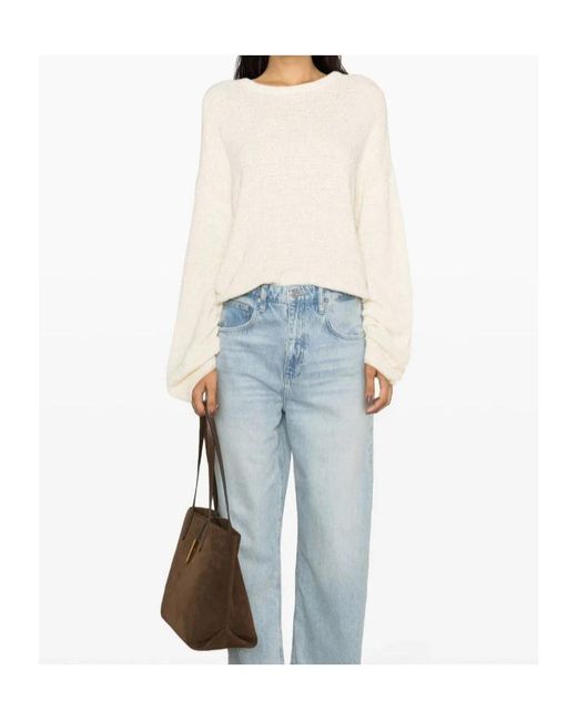 Totême  Natural Crew-Neck Drop-Shoulder Jumper