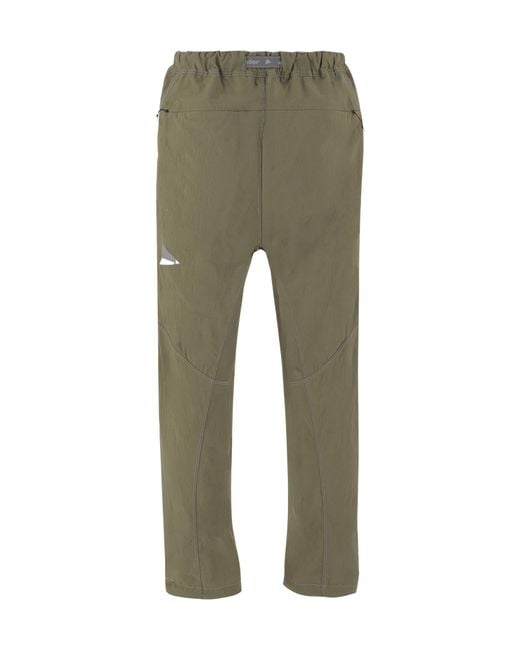 And Wander Green Elasticated Waist Performance Trousers for men