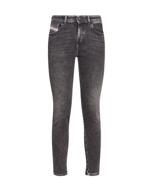 DIESEL Gray Slim-Fit Jeans