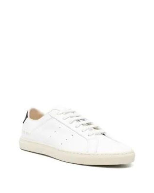 Common Projects White Achilles Contrast Sneakers