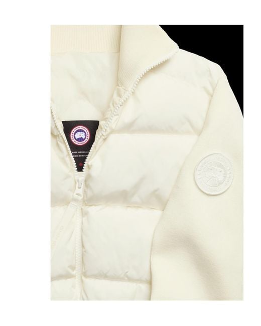 Canada Goose White Quilted Puffer Jacket