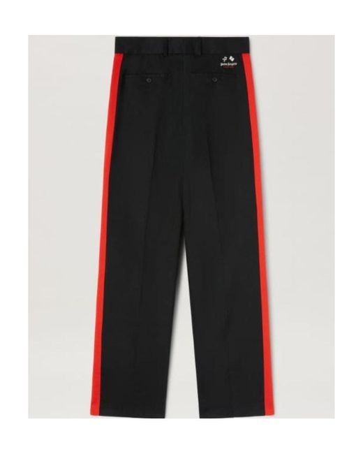 Palm Angels Black X Moneygram Haas Racing Stripe-Detail Trousers
