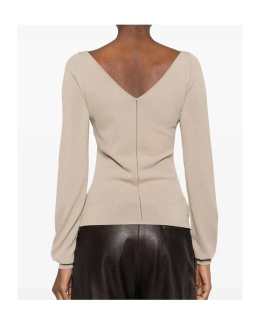 Lemaire Natural V-Neck Top