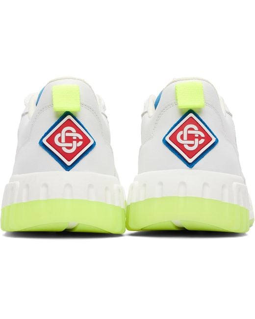 Casablanca Green Court Logo Low-Top Sneakers for men