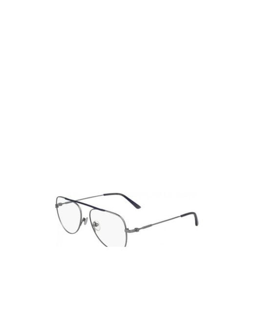 Calvin Klein White Thin Frame Toad Flat Mirror for men