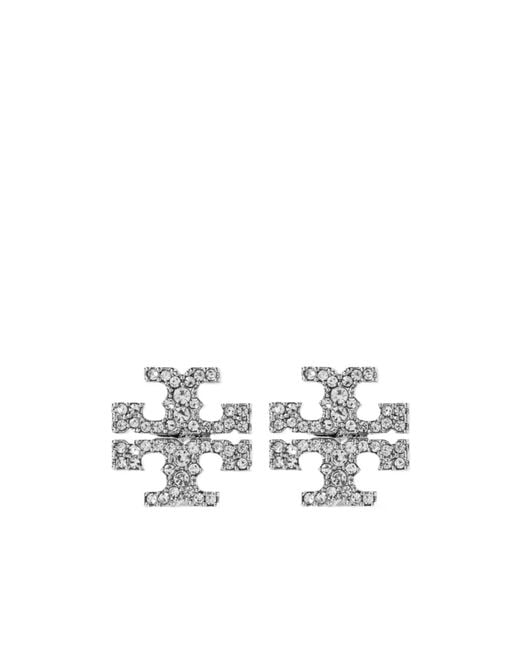 Tory Burch White Kira Earrings