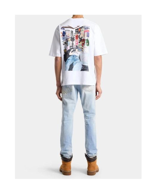 DSquared² Blue Patched Superlite Teddy Jeans for men