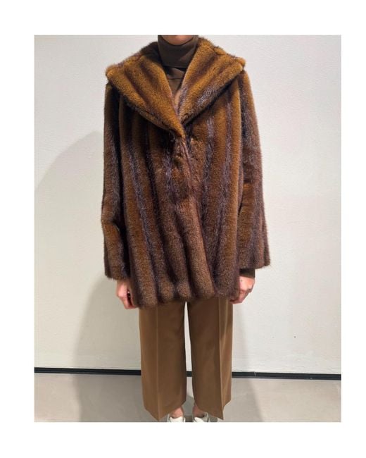 Max Mara Brown Long-Sleeved Coat