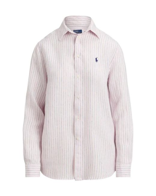 Polo Ralph Lauren Pink Striped Button-Up Shirt