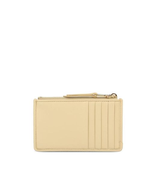 Miu Miu Natural Zipper Card Bag