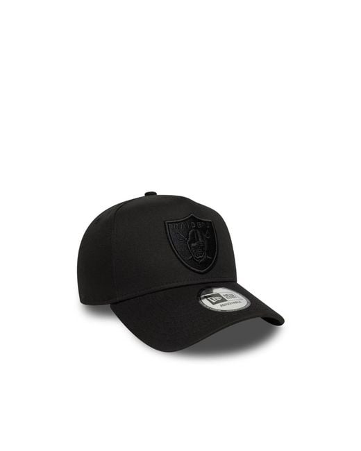 KTZ Black Las Vegas Raiders Nfl Essential 9Forty E-Frame Adjustable Cap for men