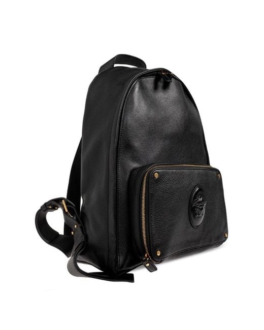 Versace Black Lou Medusa Backpack for men