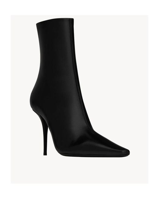 Saint Laurent Black Ashley Booties