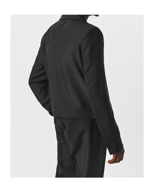 Prada Black Wool Blend Blazer for men