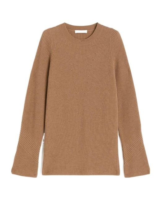 Max Mara Brown Molveno Crewneck Jumper