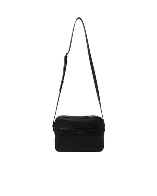 Saint Laurent White Camp Camera Bag for men