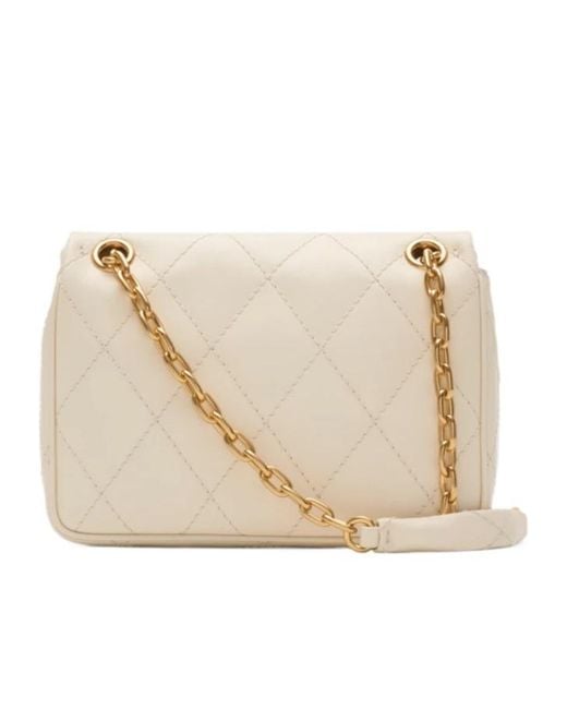Burberry Natural Small Strand Quilted Crossbody Bag