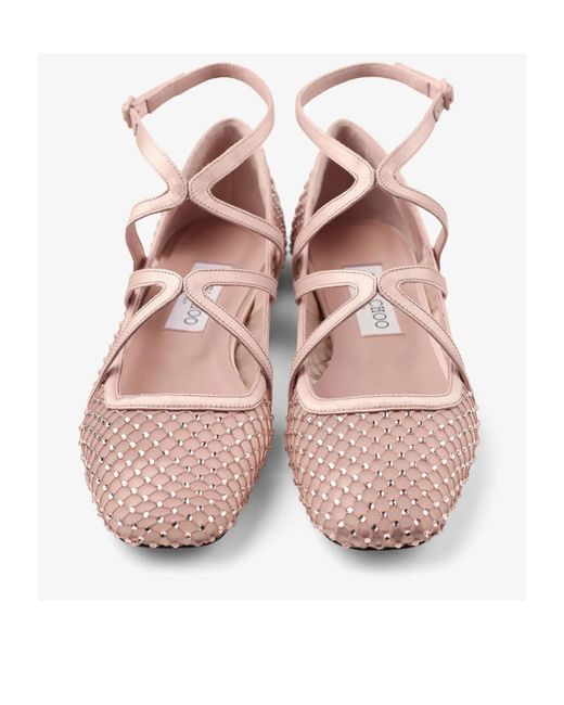 Jimmy Choo Pink Astoria Flat