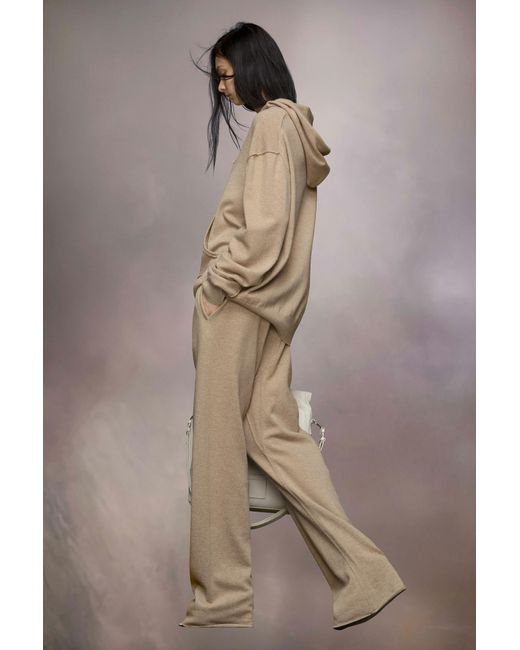 Maison Margiela Natural Drawstring Knitted Trousers