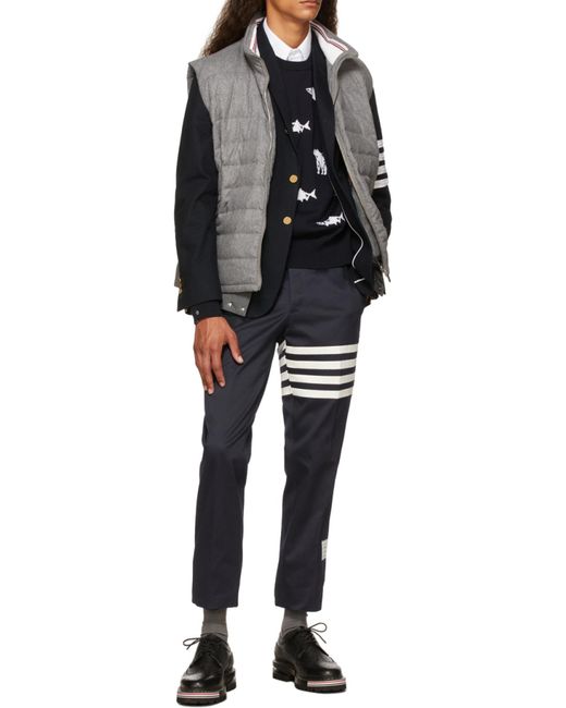 Thom Browne Black Fish Bear Jumper for men