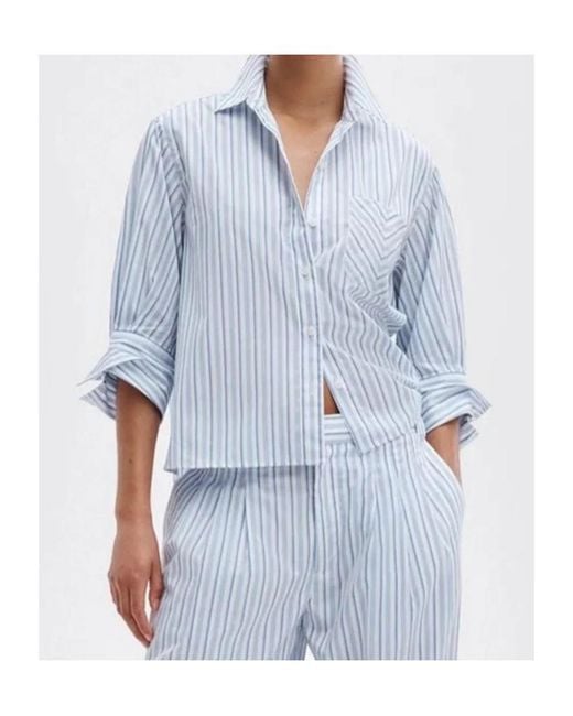 Rag & Bone Blue Striped Shirt