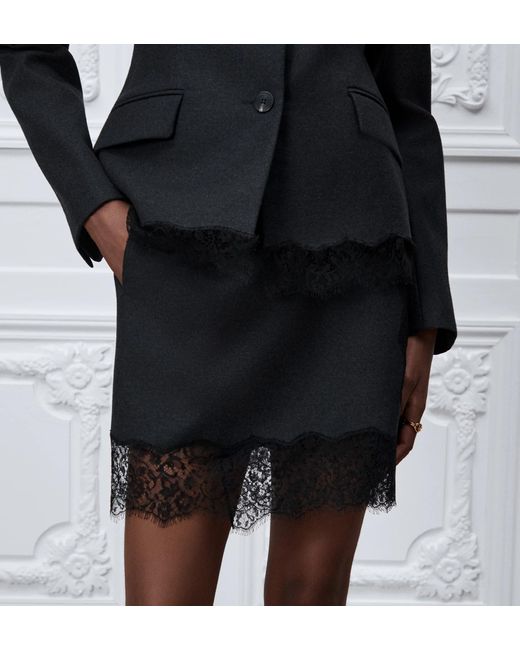 Dior Black Straight Miniskirt